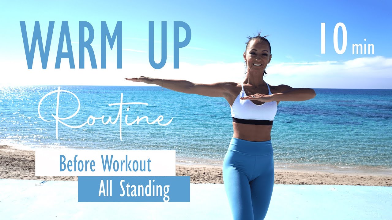 10 MINUTEN AUFWÄRMEN VOR DEM WORKOUT / Warm Up / All Standing / no repeat | Katja Seifried