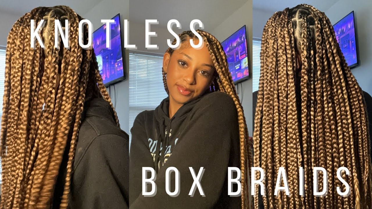 Doing My Own Knotless Braids | DIY