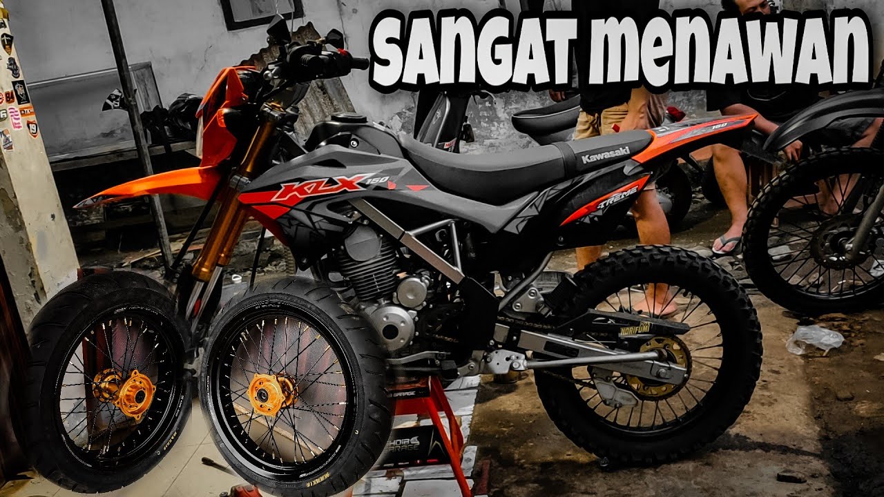 Pasang Whellset Supermoto Di Klx Bf | Auto Ganteng