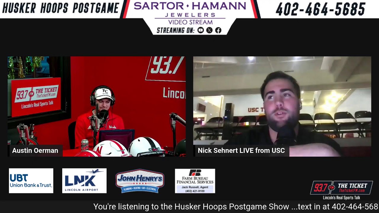 (REPLAY) Nebraska Men's Basketball Postgame Show vs. USC: February 28th, 2026