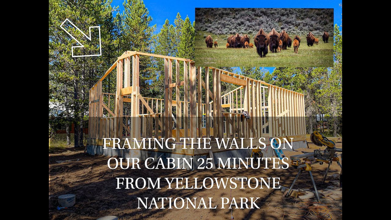 PART 2 FRAMING THE WALLS OF OUR CABIN IN ISLAND PARK, IDAHO!