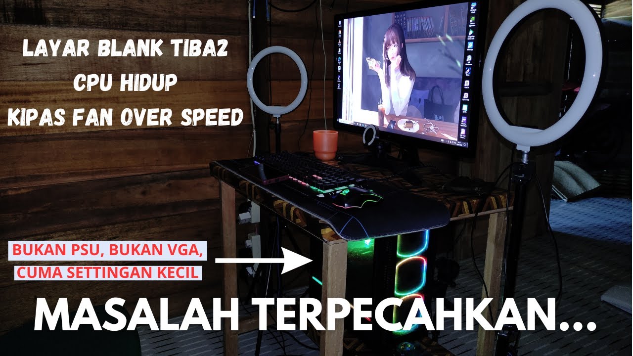 LAYAR BLANK KIPAS VGA MUTER KENCANG BANGET KAYA OVERHEAT COBA INI AKU UDAH BERHASIL