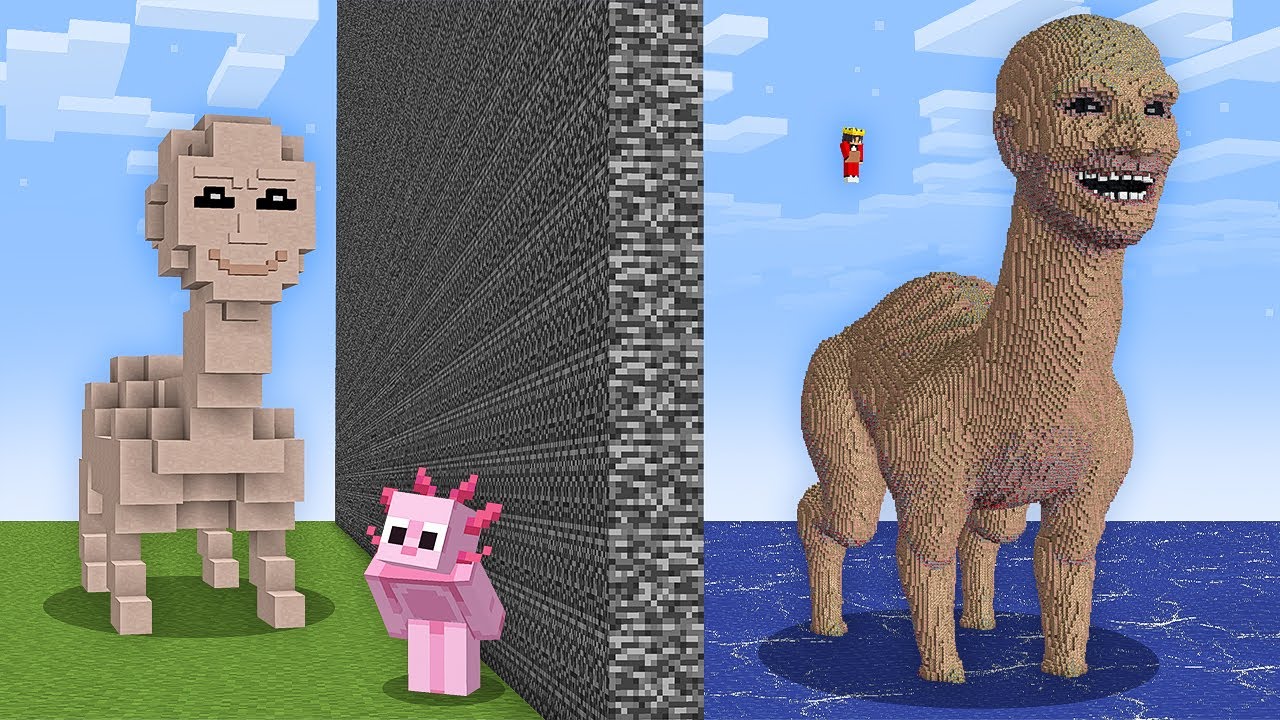 I Cheated with HUMAN HEAD SEA MONSTER in Minecraft Build Battle!
