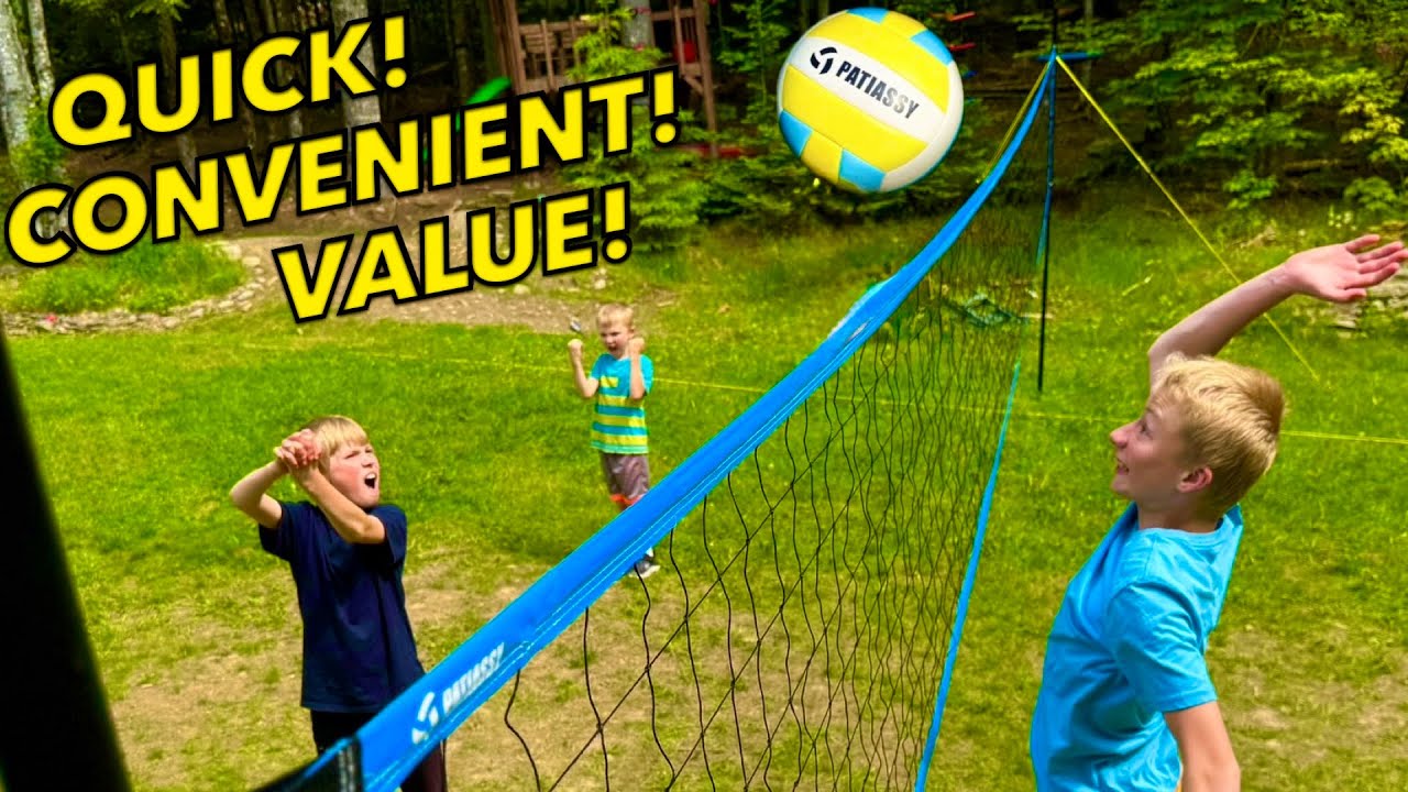 Quality kit for a family budget! Patiassy Portable Volleyball Net Set