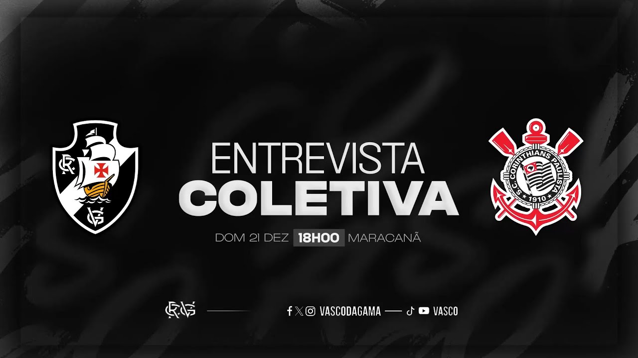 ENTREVISTA COLETIVA | VASCO DA GAMA x CORINTHIANS | AO VIVO - VASCOTV
