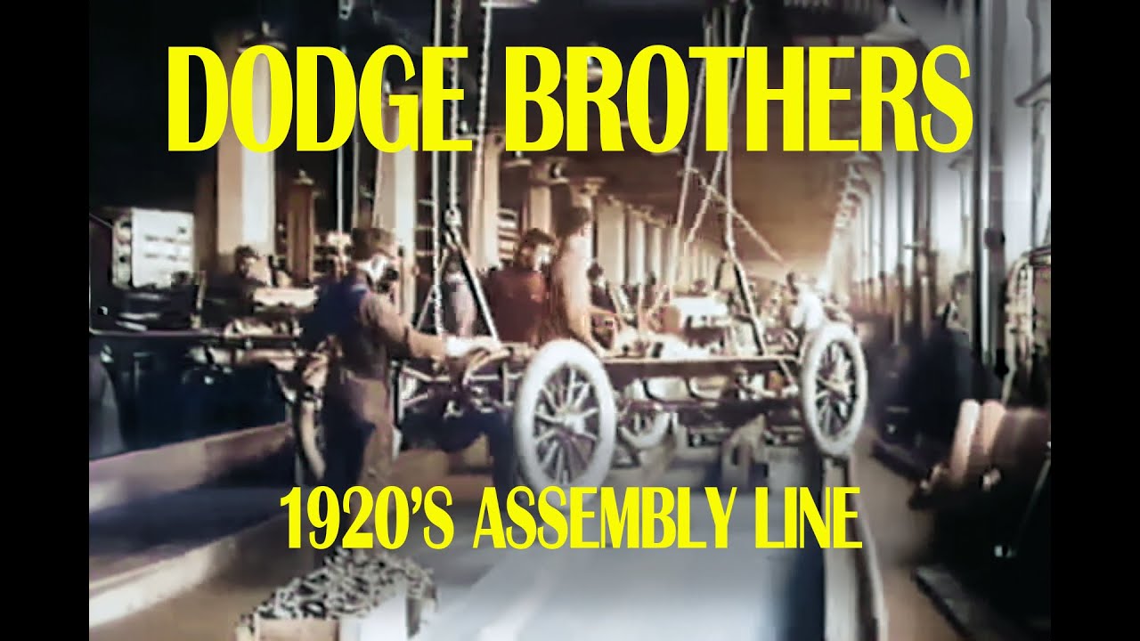 Dodge Brothers 1920's Assembly Line Automobile Testing Grounds, New Models Rare Original Film