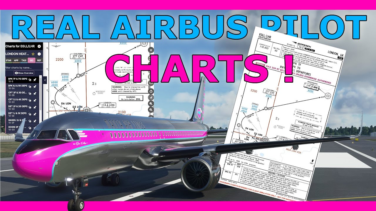 Charts Tutorial with a Real Airbus Pilot! Departures/SID