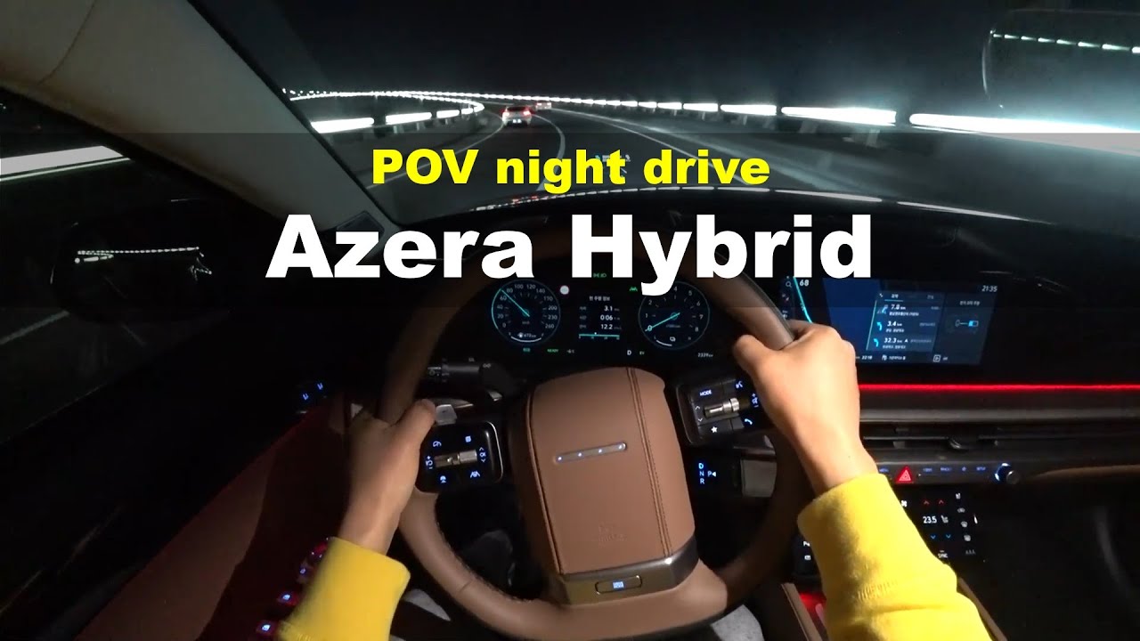 2023 Hyundai Azera 1.6T Hybrid FWD POV night drive