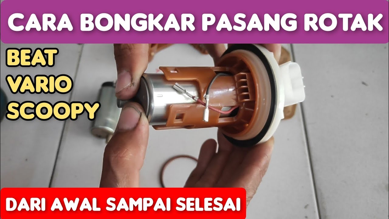 Cara melepas dan memasang rotak fullpump beat, scoopy, vario, dari awal sampai selesai.