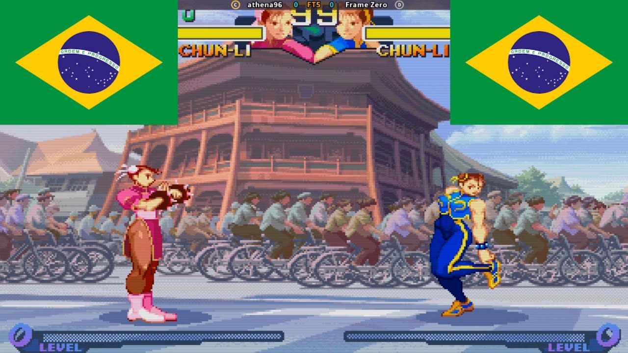 Street Fighter Alpha 2 FT5 athena96  Brazil VS Frame Zero  Brazil
