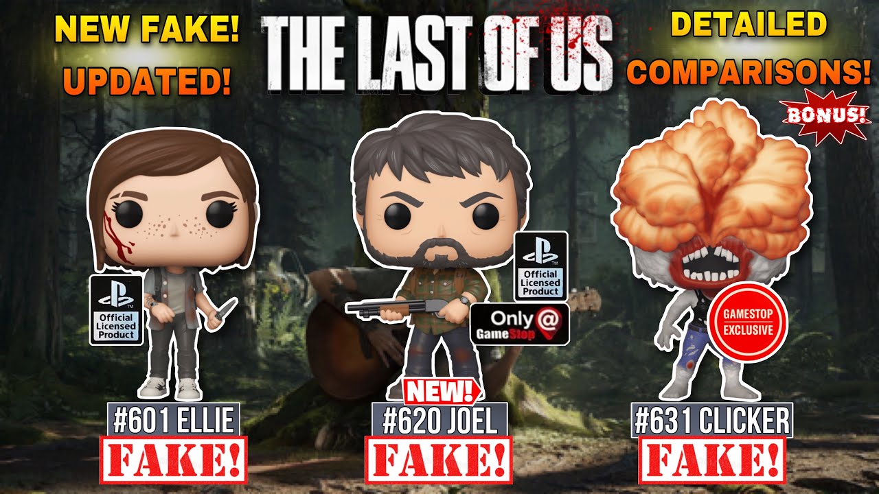Detailed comparisons of all fakes by Funko POP! The Last Of Us! Joel, Ellie, Clicker!