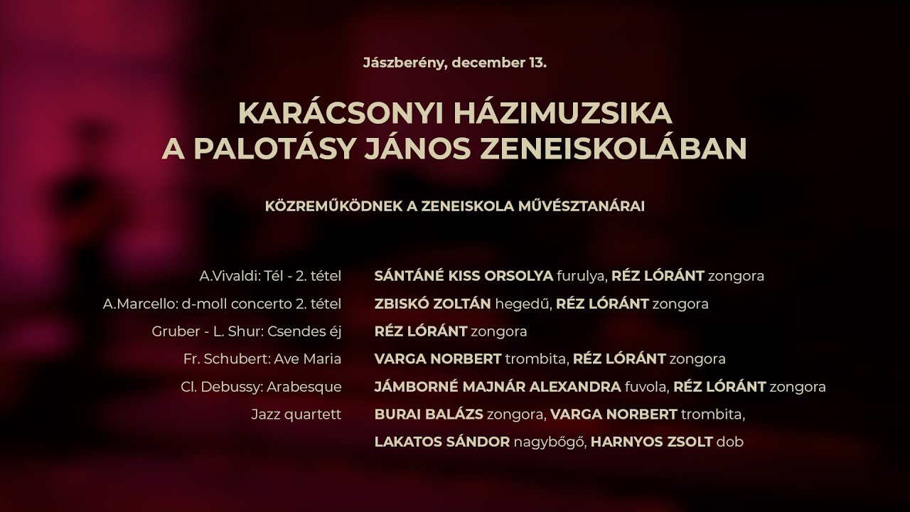 HÁZIMUZSIKA A PALOTÁSY JÁNOS ZENEISKOLÁBAN