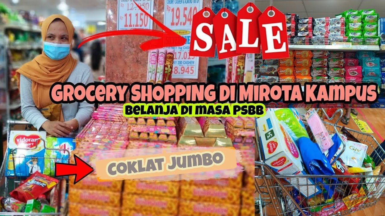 Belanja Bulanan Anak Kost Murah di Jogja || Belanja Bulanan di Mirota Kampus Simanjuntak