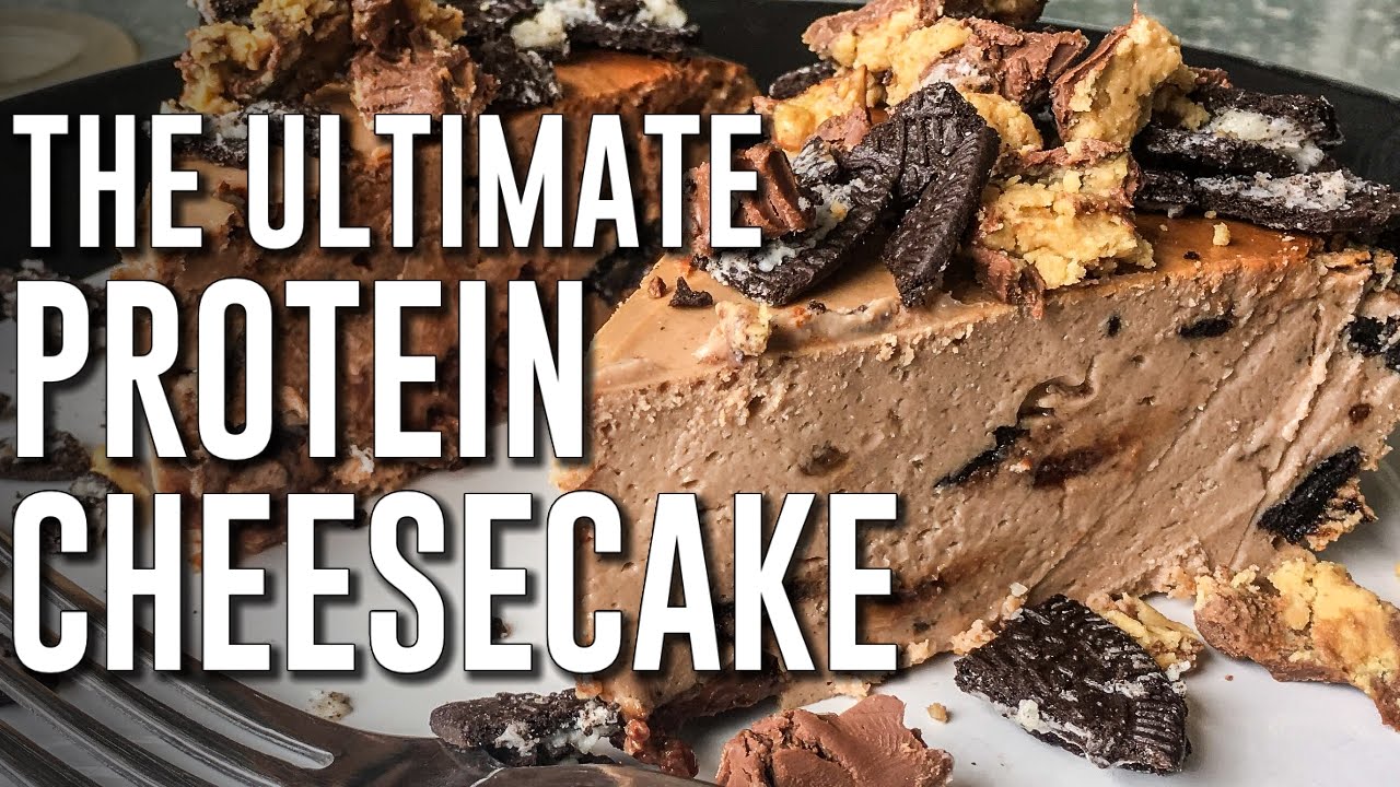 BODYBUILDING PROTEIN CHEESECAKE | Peanut Butter Cup Cheesecake (25g PROTEIN!)