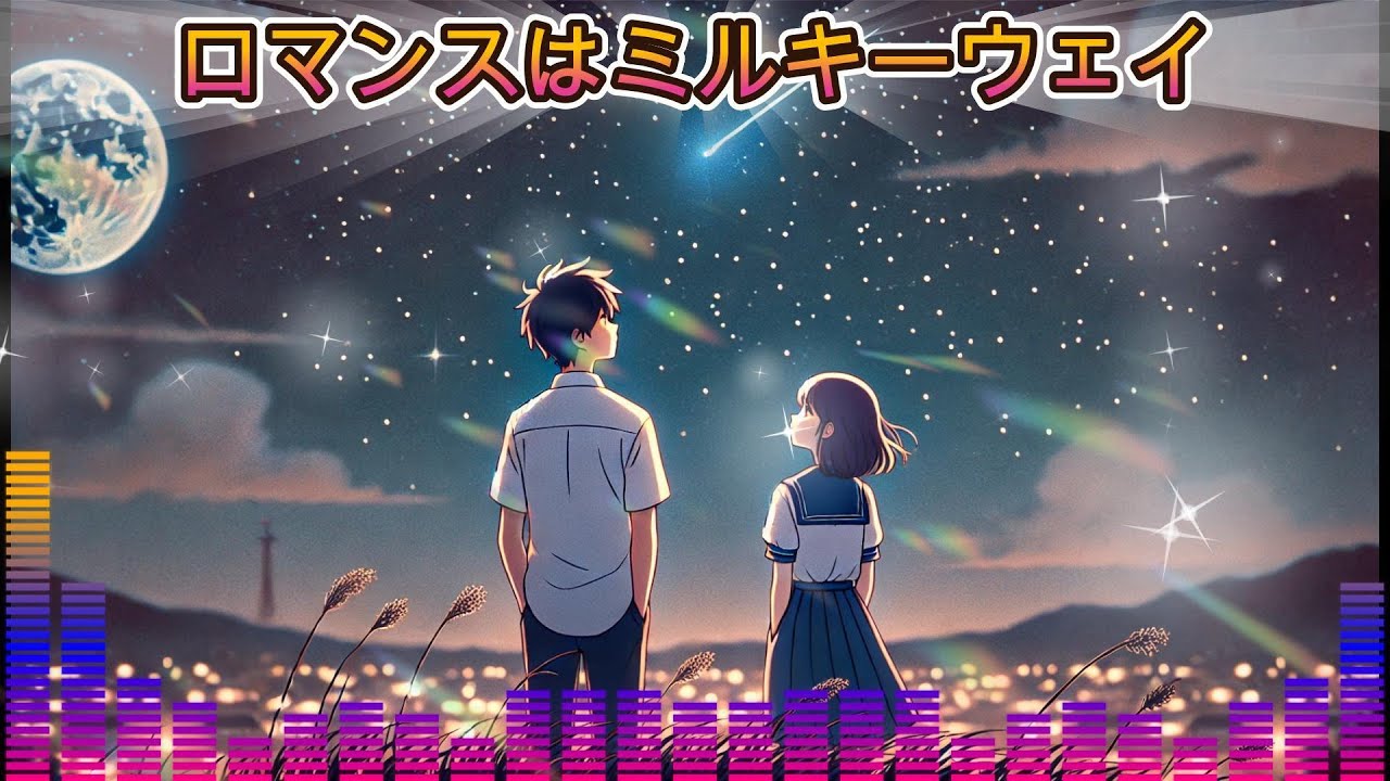 【AI J-POP Style Music/80s J-POP Single】♬ロマンスはミルキーウェイ♬ 【AI Music Video】#80s #J-POP #jpop