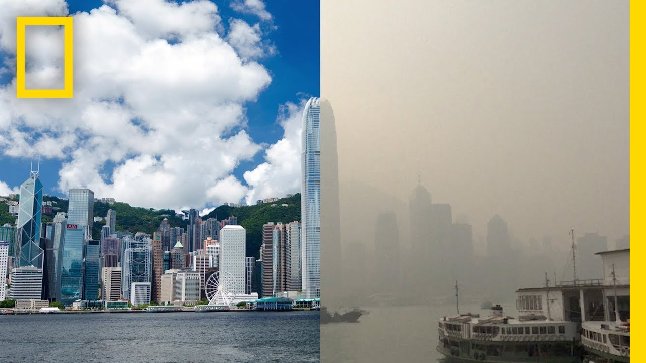 Beautiful Hong Kong Skyline Smothered By Smog | National Geographic