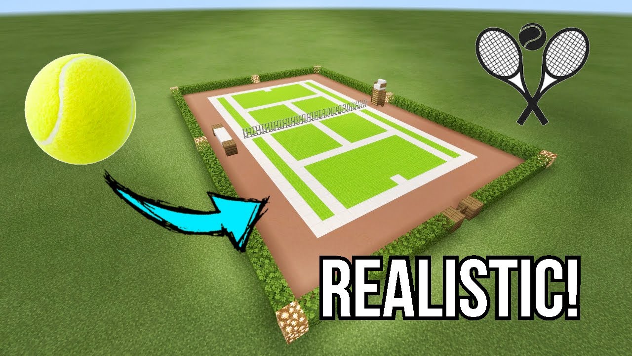 Minecraft: How to Create The BEST Tennis Court! | Realistic! | Tutorial (2021)