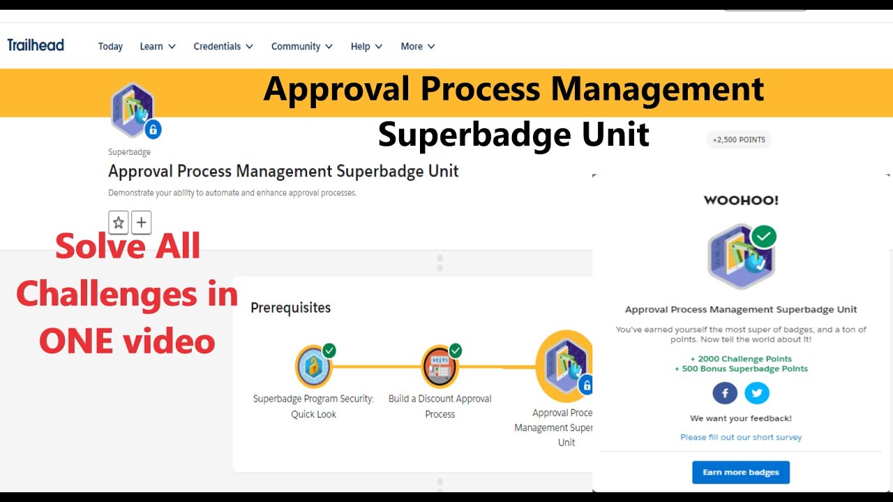 Approval process management superbadge unit|| Complete Solution