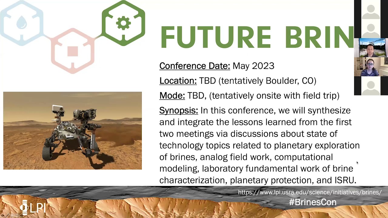Brines in the Solar System and ACM Updates