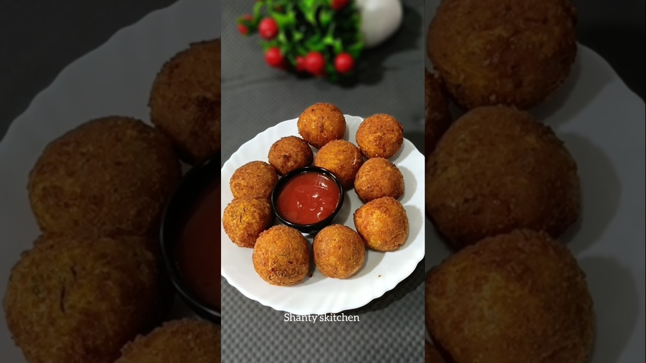 POTATO CHEESE  BALL 🥔|| #CRISPYPOTATOCHEESEBALL #potatosnacks  #ytshort