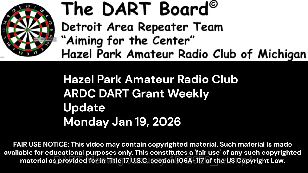 DART Meeting January 19, 2026 jwl