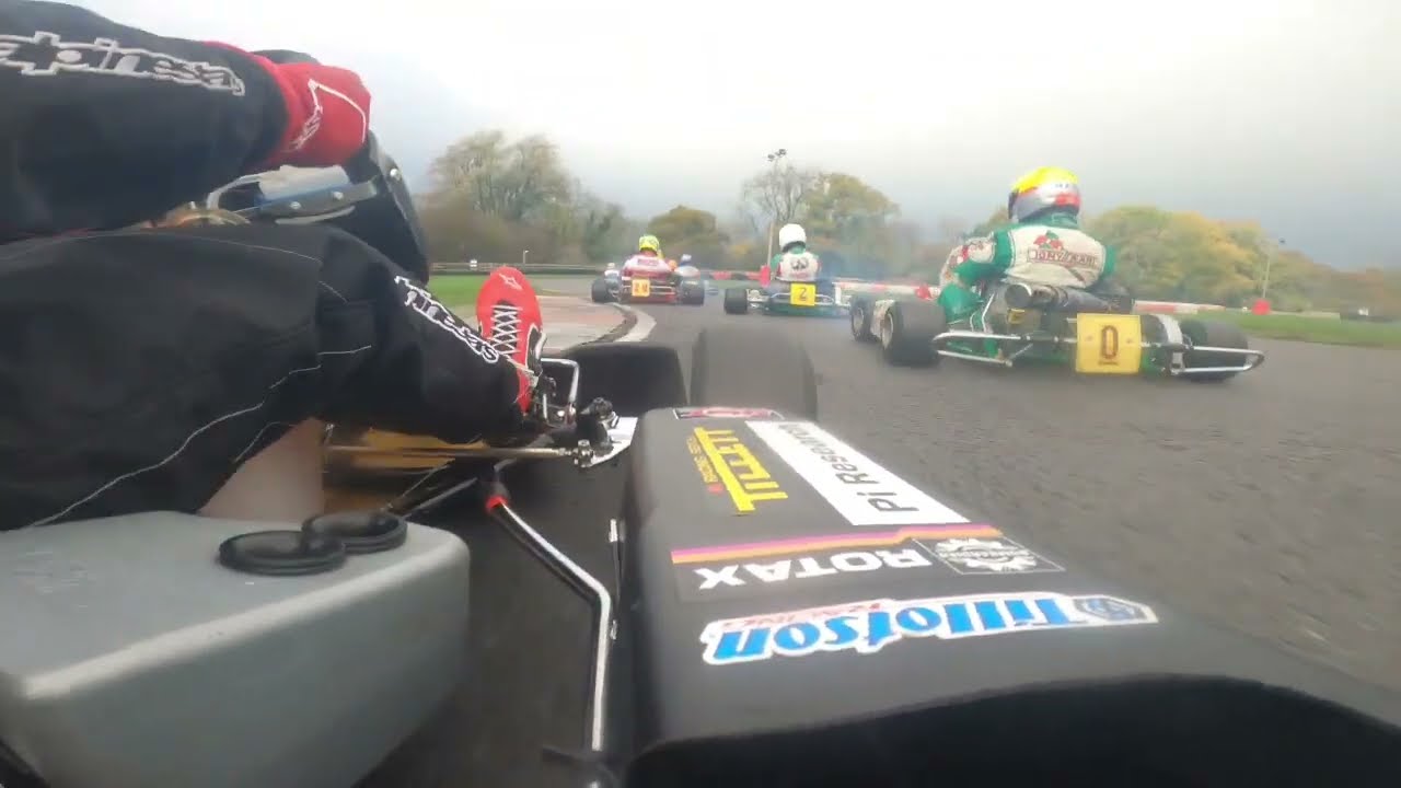 100CC Karting Onboard FORMULA A - Whilton Mill F100 British Championship Round 8 Heat 2