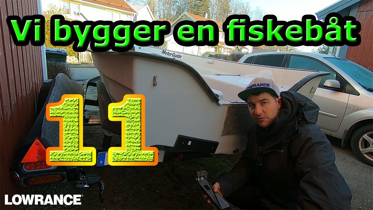 Vi bygger en fiskebåt (Crescent 425) - Del 11 (Batteri / Ekolod / Ram-fäste)