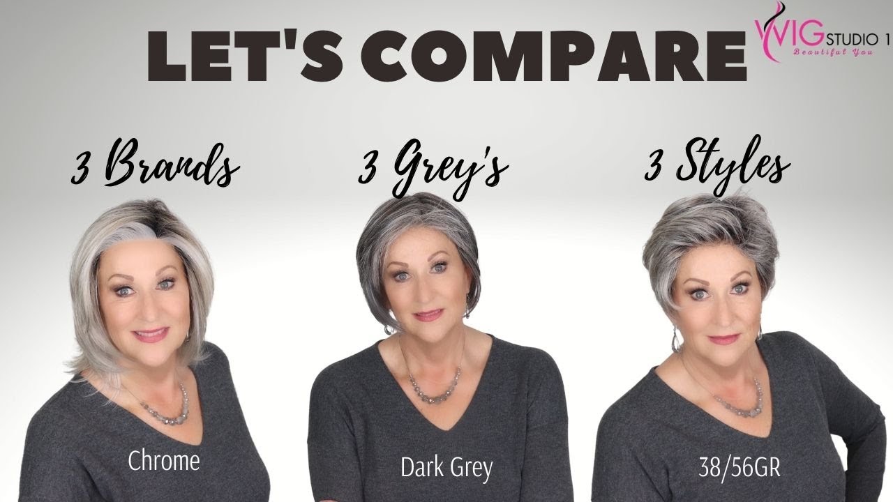 Wig Color Comparison | Belle Tress Chrome | Tressallure 44/56/60 | Henry Margu 38/56GR