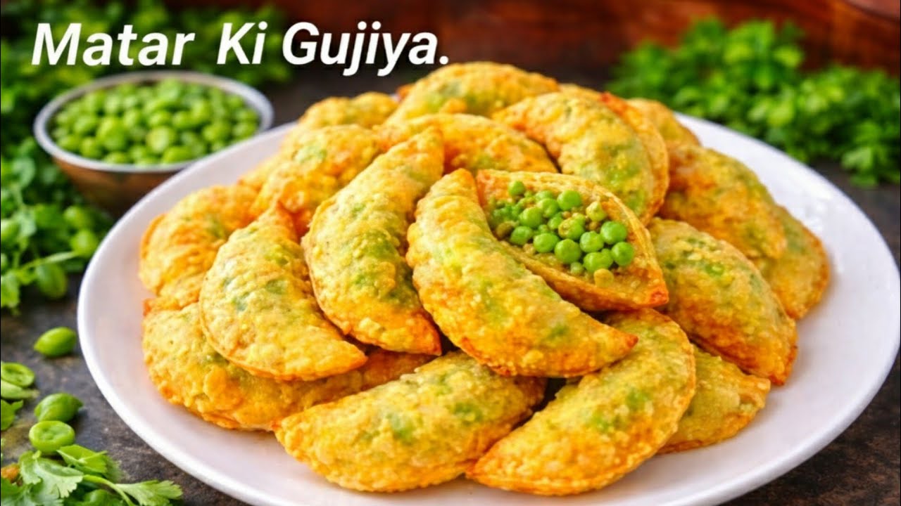No flour No Maida Easy & Healthy School tiffin Lunch Box Recipe || Matar Ki Gujiya || 