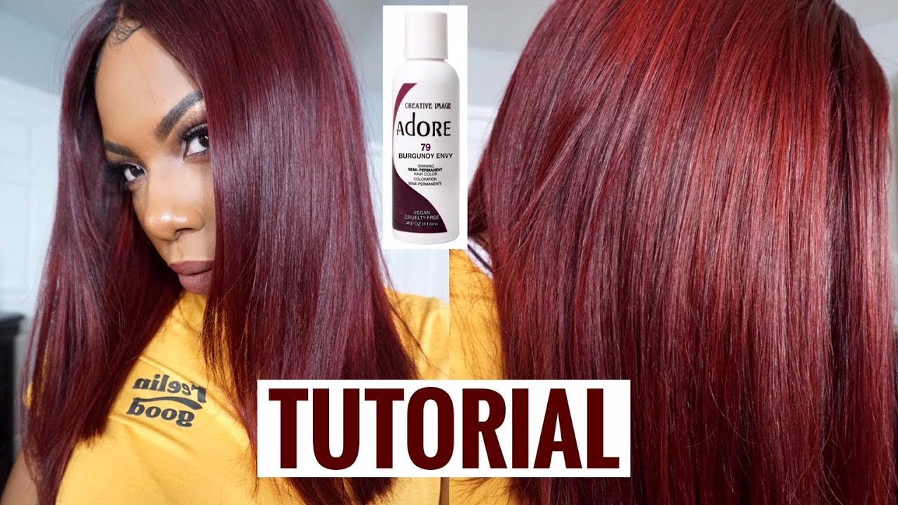 FROM BLACK TO BURGUNDY BLISS! FALL HAIR COLOR+CUT TUTORIAL⎮WONDESS ALIEXPRESS