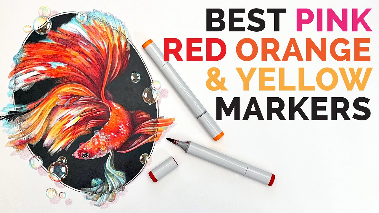 Copic для начинающих: простые маркеры R, RV, Y, YR для начинающих