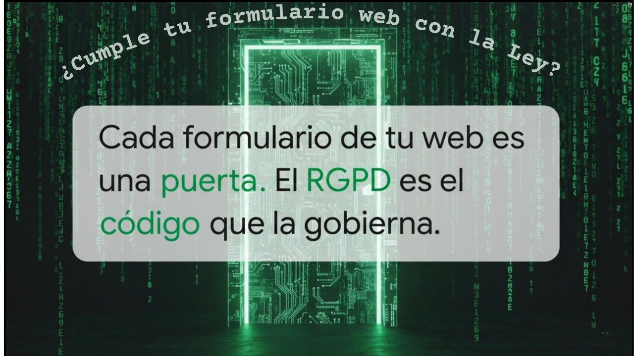 Asegúrate de que tu formulario de contacto web cumple con la normativa de protección de datos
