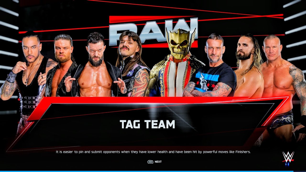The Judgment Day Vs Punk, Rollins, Cody & Orton - Tag Team Elimination Match | WWE 2k25 