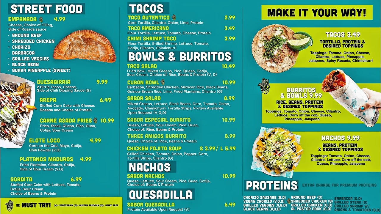 Menu left