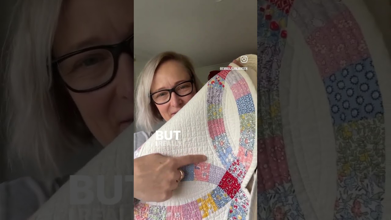 &bull;Quilts from the Cupboard&bull; 1930&rsquo;s Reproduction Double Wedding Ring Quilt by @emma_jean_jansen
