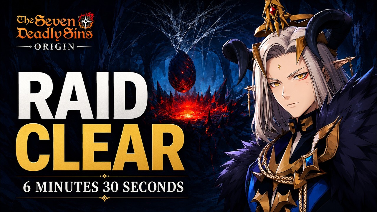(no commentary) Deep Spider Nest Raid Clear | Seven Deadly Sins Origin | 7DS Origin