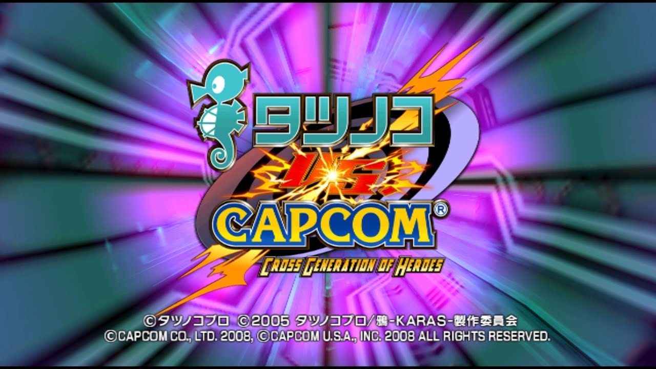 タツノコ VS. CAPCOM CROSS GENERATION OF HEROES. [Wii - Eighting, CACPCOM]. (2008). Ryu & Doronjo. All.