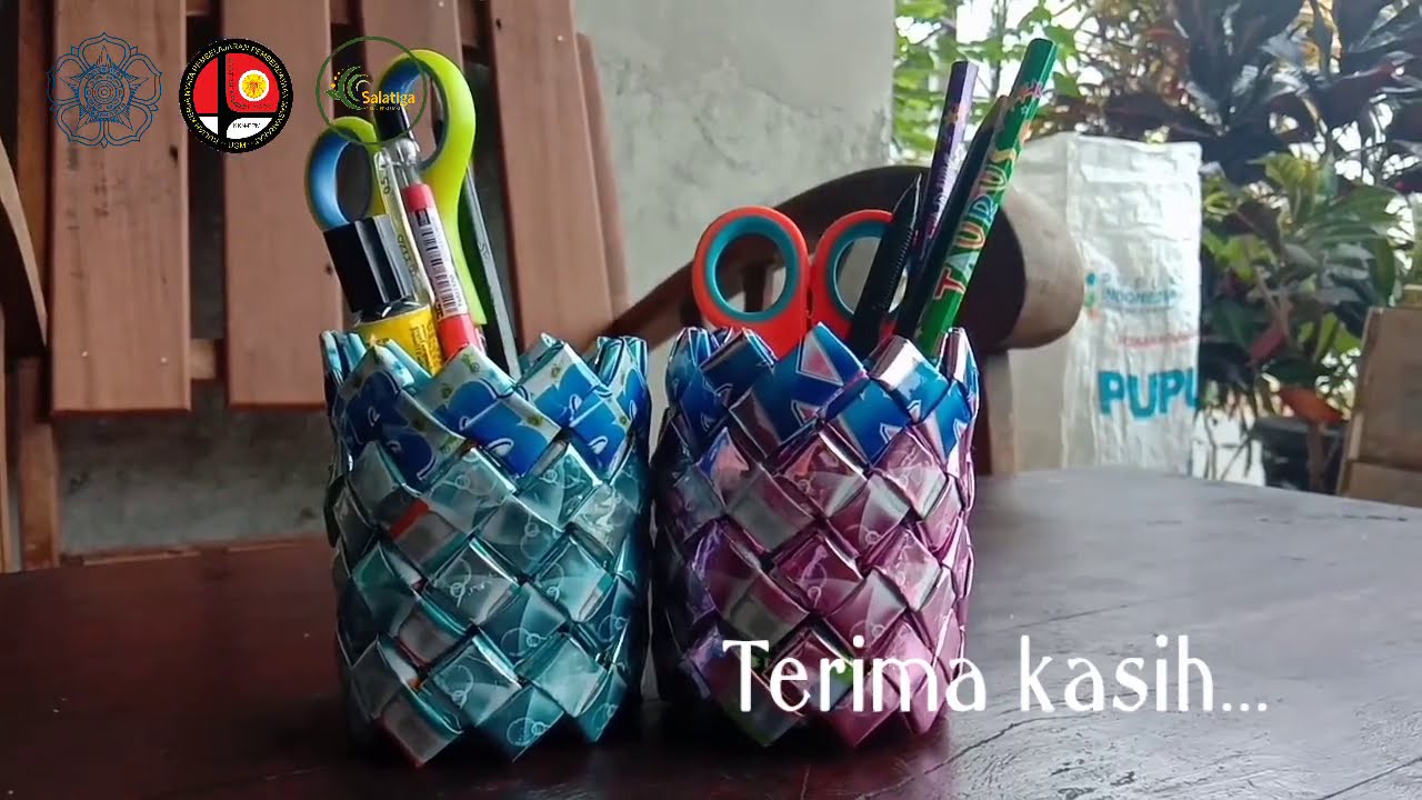 Tempat Pensil dari Bungkus Deterjen