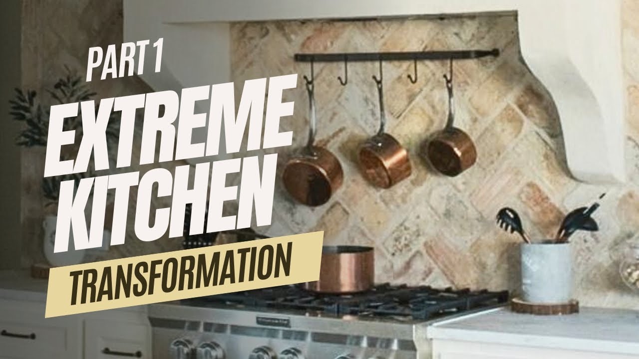 EXTREME DIY LUXURY KITCHEN TRANSFORMATION / You can EASILY do this!