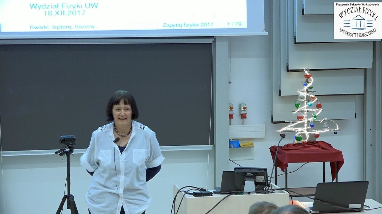 Prof. Barbara Badełek – „Kwarki, leptony, bozony”
