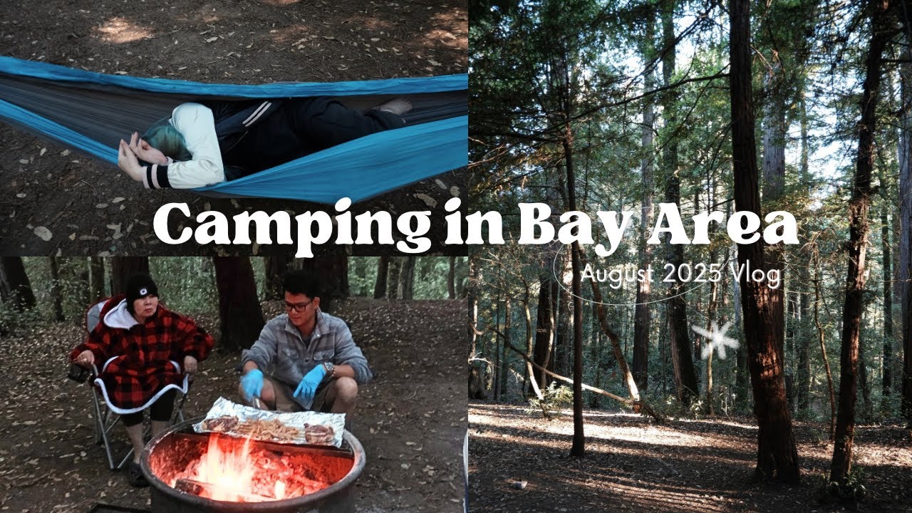 Glamping Vlog | BBQ, hammock, greenery, bunk bed, 45mins from SJ