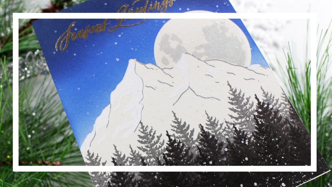 Gina K Designs October Release | Stamp Layering Mountain