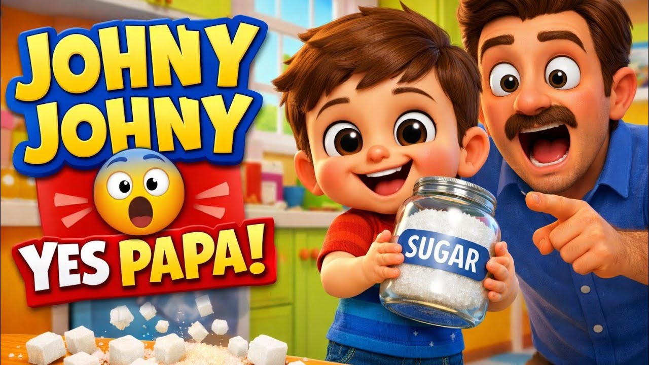 Johny Johny Yes Papa 🍭 Funny Kids Song | Nursery Rhymes & Baby Songs 3D Animation#nurseryrhymes 