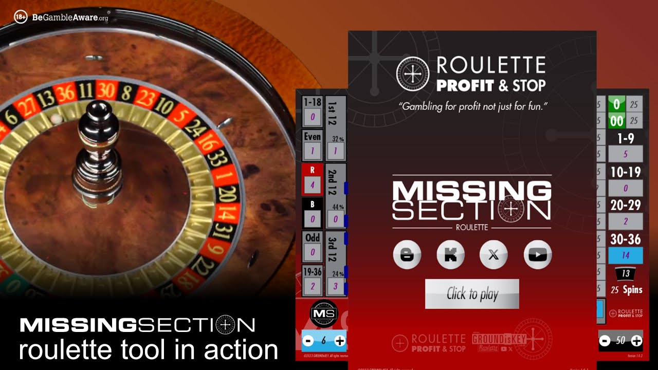MISSING SECTION Roulette tool ROULETTE Profit and Stop #responsiblegambling #roulettetips