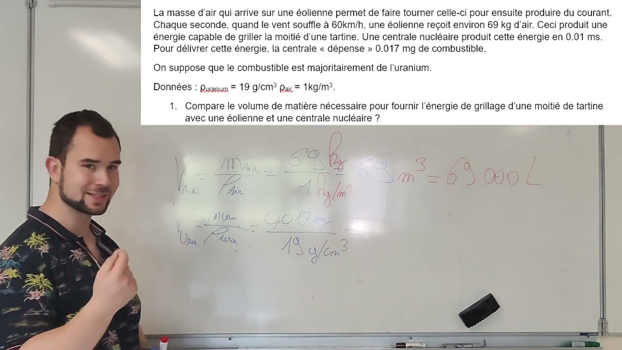 3ème - EXERCICE SUR LA MASSE VOLUMIQUE 3/3
