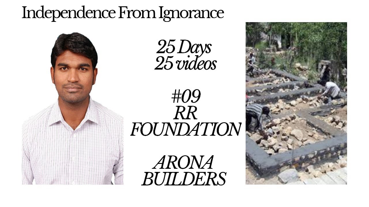 RR Masonry Foundation!! #independencefromignorance #aronabuilders #25days25videos #rrmasonry