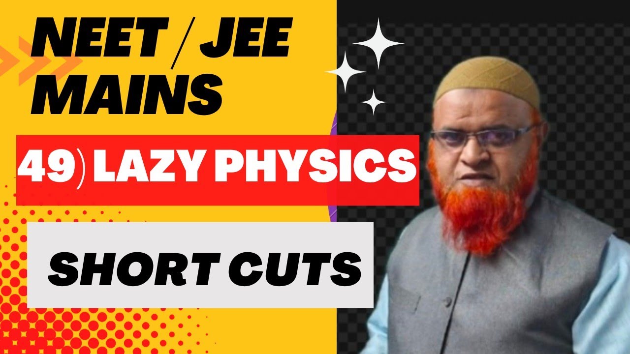 49) Lazy physics short cut solution series | Units and dimensions | #shorts