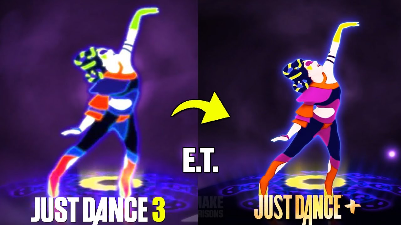 JUST DANCE COMPARISON - E.T. | JD3 x JD+