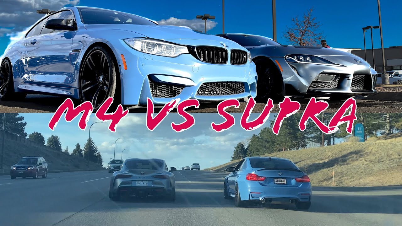 BMW M4 VS 2021 Toyota Supra + Car Show Footage