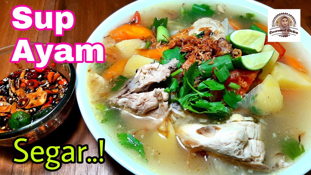 Cuaca Dingin Makan Sup Ayam Segar. Resep Sup Ayam Kampung